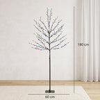 Medidas del árbol luminoso: 180 cm de alto y 60 cm de base