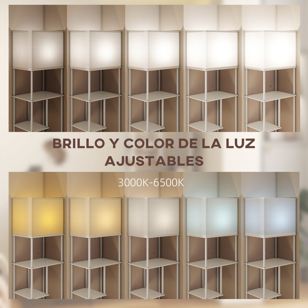 Modos de luz y temperatura de color ajustable de 3000 K a 6500 K