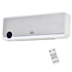 Calefactor de pared blanco, vista frontal