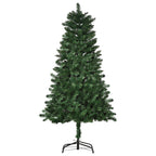 Abeto de Navidad artificial verde de 150 cm, vista de frente sobre fondo blanco