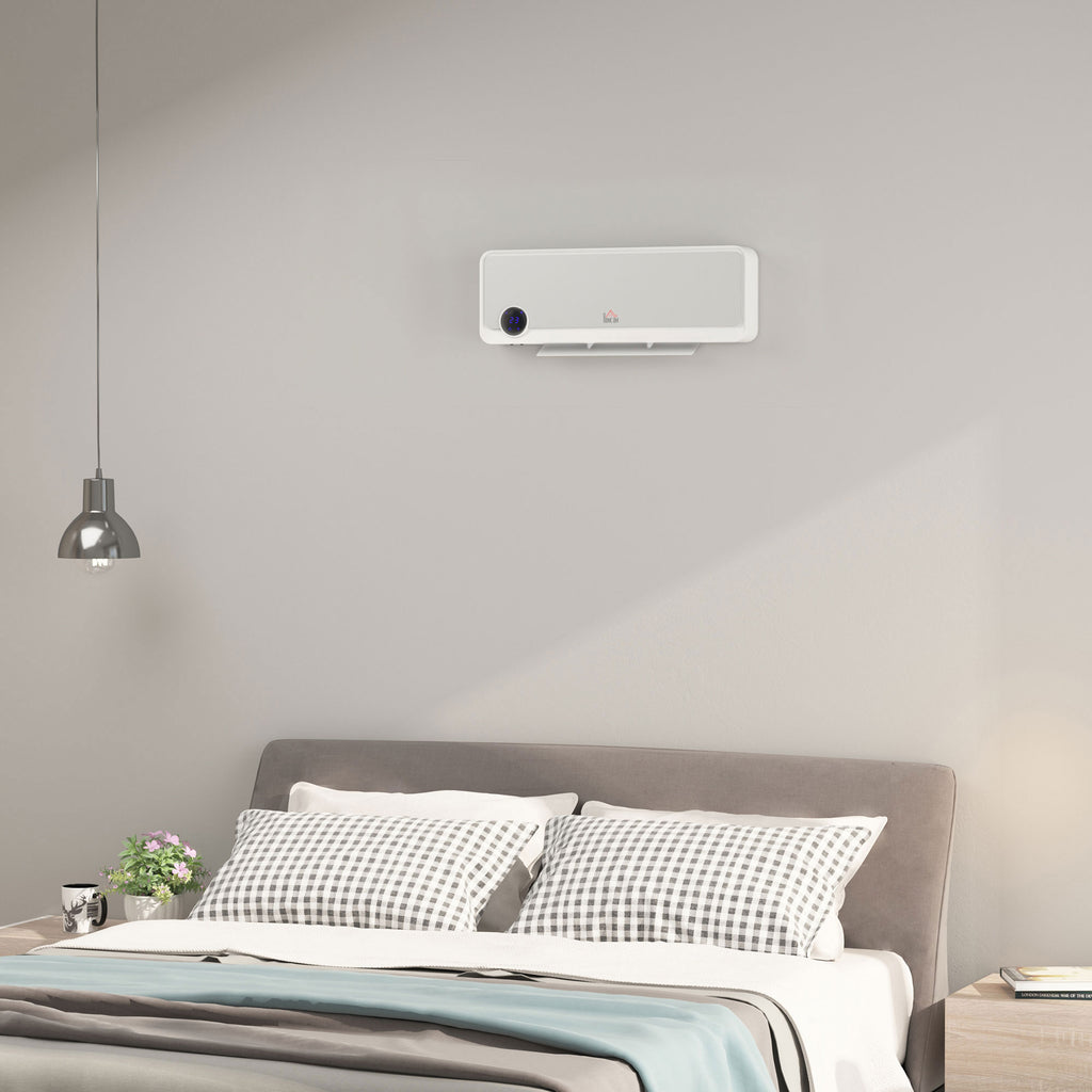 Calefactor de pared blanco en un salón