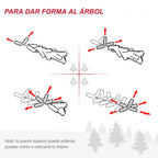 Cómo dar forma a las ramas del árbol del farol de Navidad, con nota sobre la puerta superior