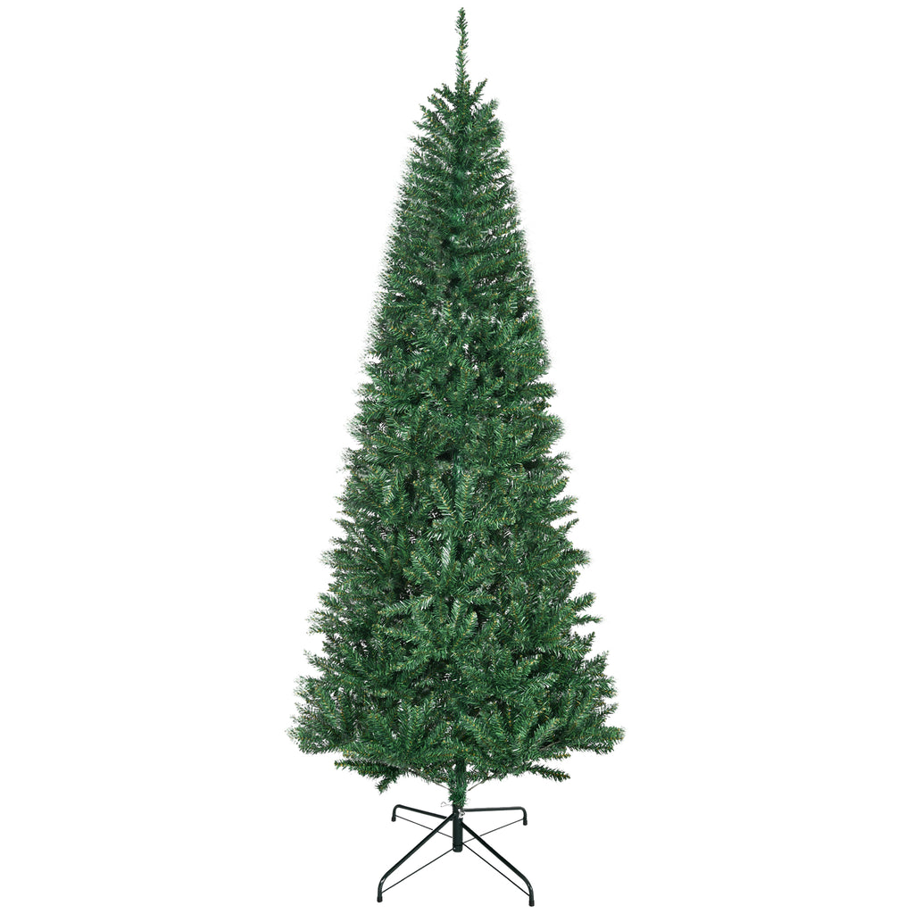 Árbol de Navidad con base de metal, vista frontal