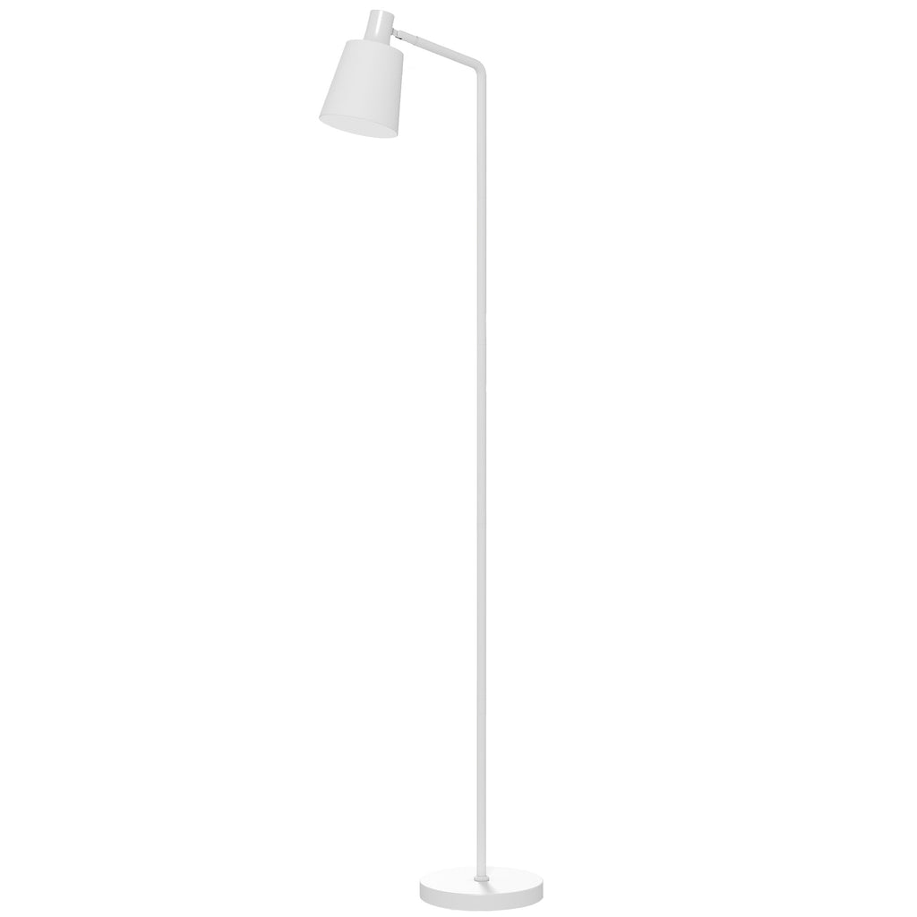 Lámpara de pie LED blanca con pantalla giratoria y 3 tonos de luz