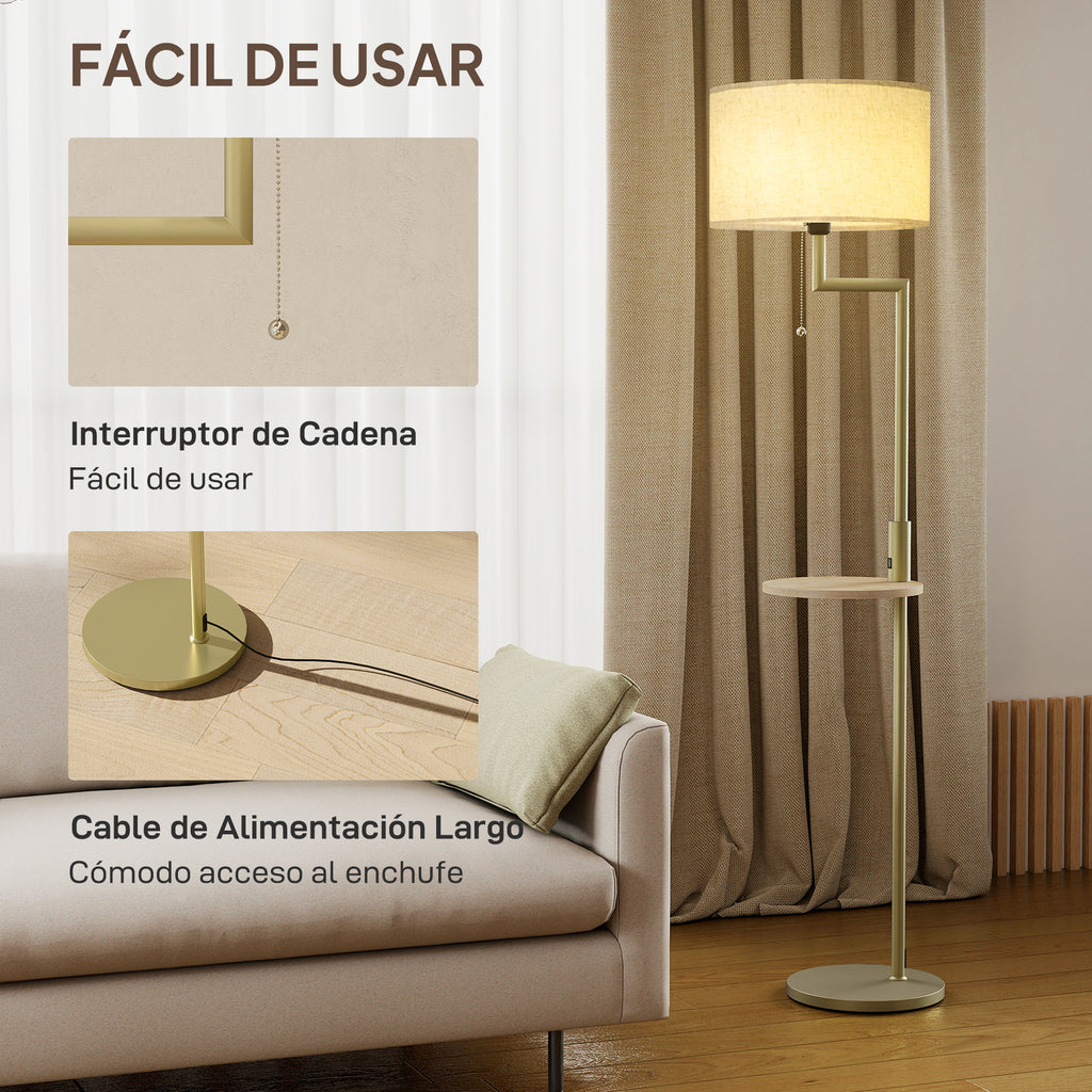 Pantalla de lino beige que suaviza la luz