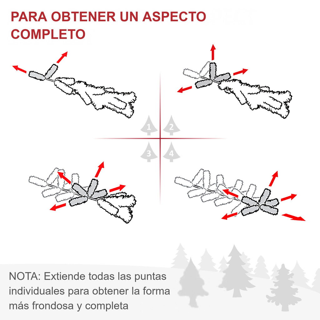 Cómo extender las puntas individuales de la guirnalda para obtener un aspecto completo