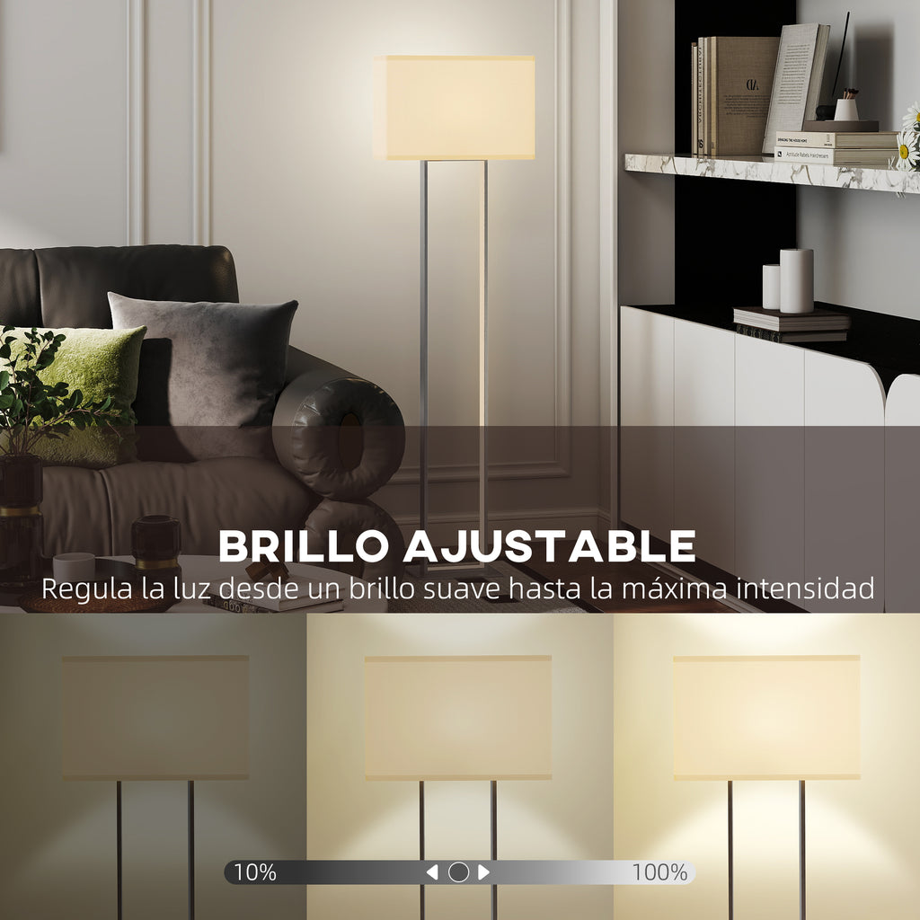 Pantalla de lino blanco de luz suave y acogedora