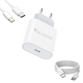 Cargador de pared ALUMAR 20W USB-C con cable USB-C a Lightning y cable USB-C a USB-C incluidos, imagen de portada