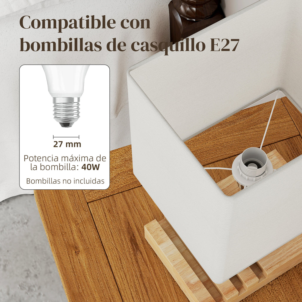 Base de madera maciza estable