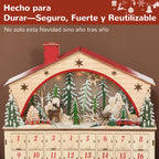 Hecho para durar: calendario de Adviento de madera seguro, fuerte y reutilizable