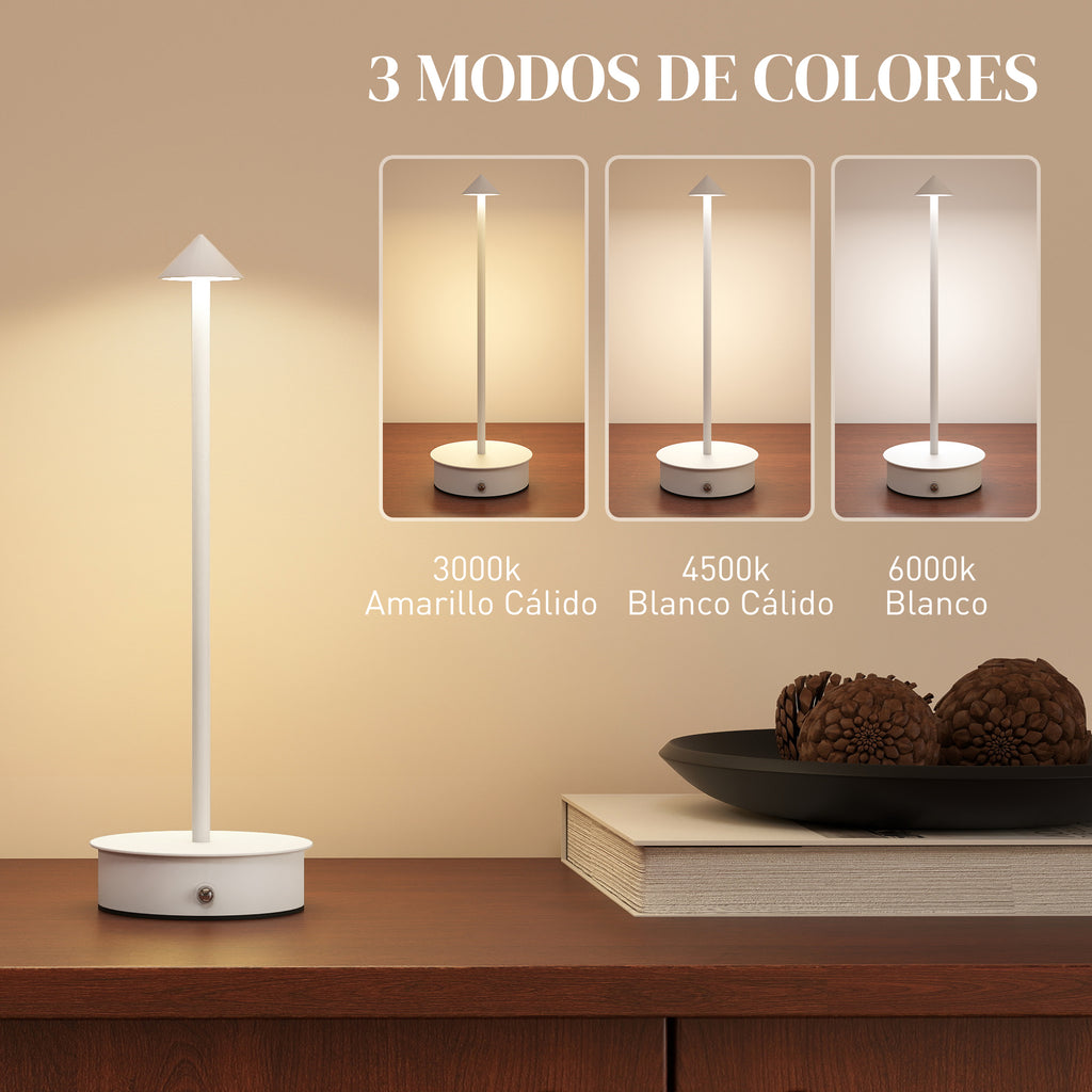 Tres temperaturas de color y brillo regulable