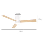 Medidas del ventilador: Ø 112 cm y 25 cm de alto