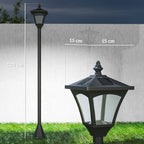Medidas del farol solar: 15 × 15 × 120 cm
