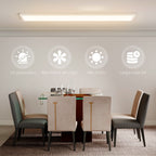 Plafón LED de techo en un comedor