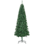 Árbol de Navidad con base de metal, vista lateral
