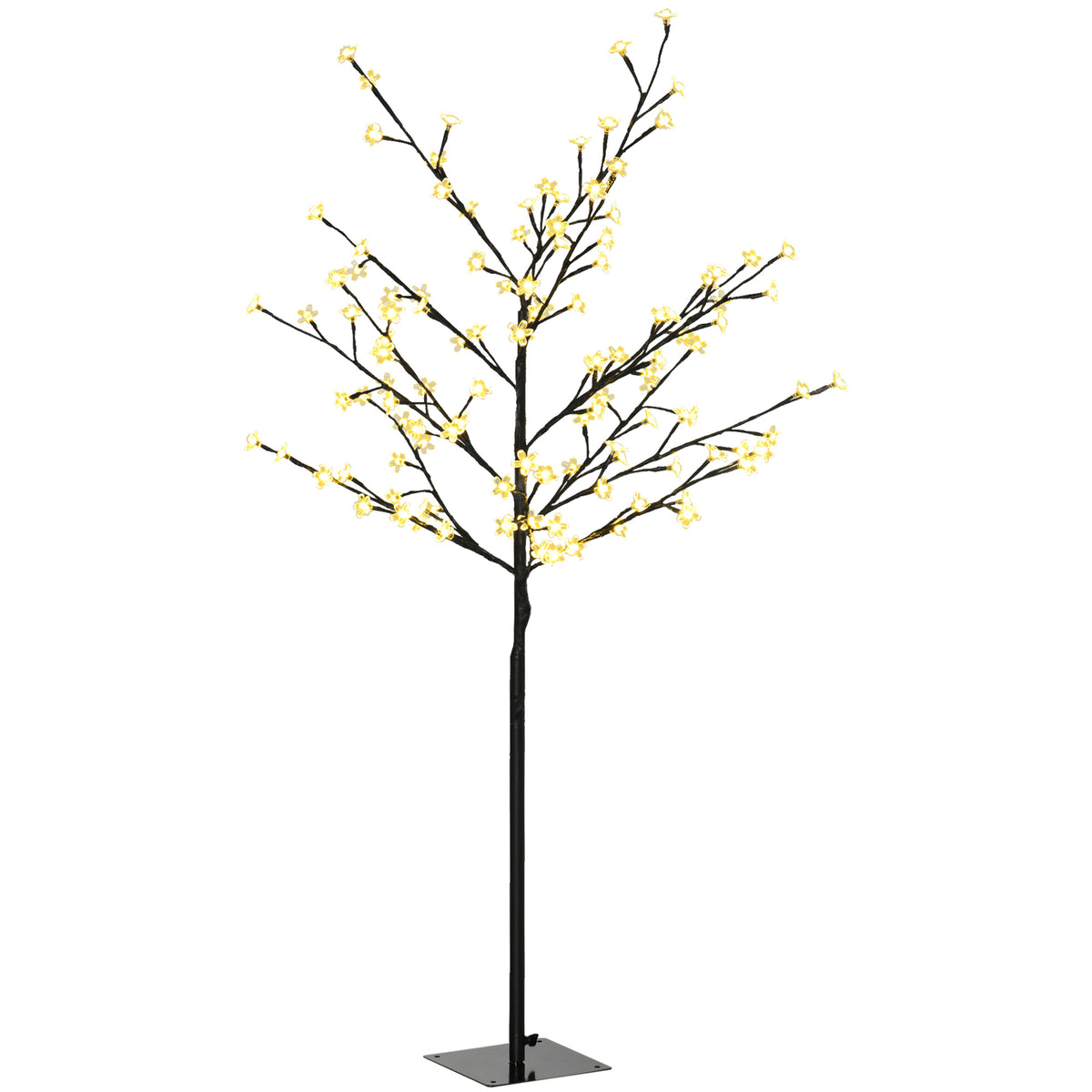 Árbol de flor de cerezo de 120 cm, vista frontal