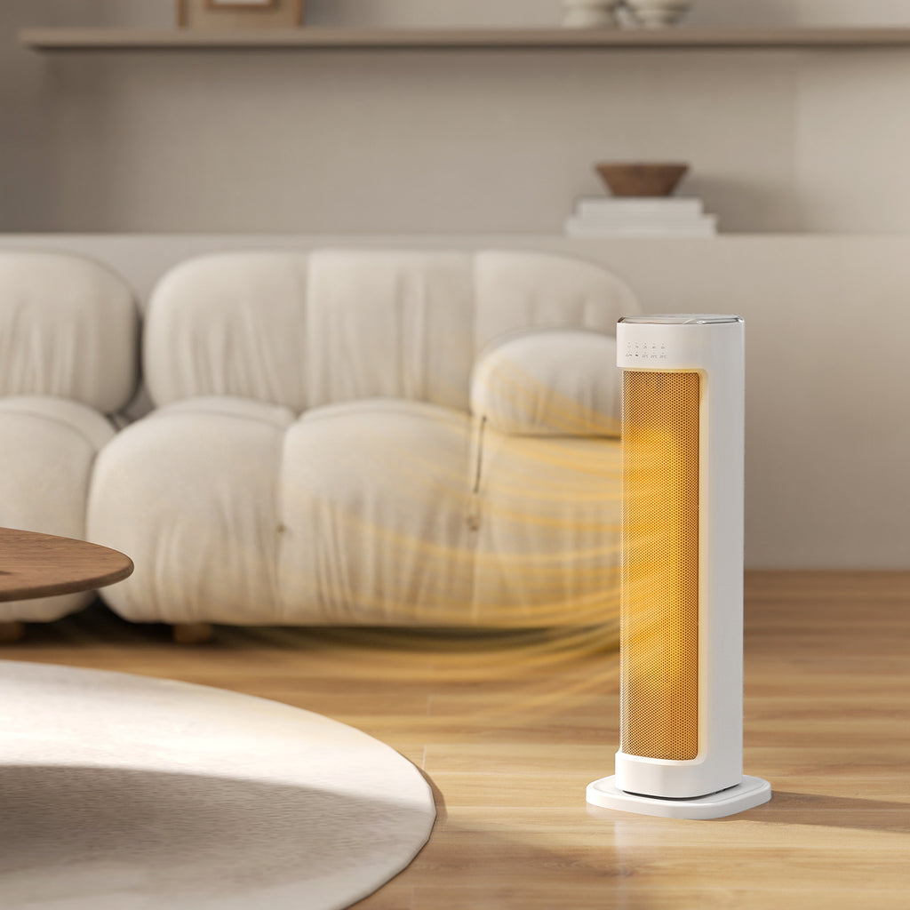 Calefactor eléctrico en un salón