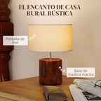 Base de madera maciza estable