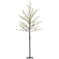 Árbol de flor de cerezo de 150 cm con 150 luces LED sobre fondo blanco