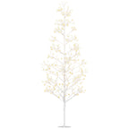 Árbol de Navidad blanco de 180 cm, vista frontal