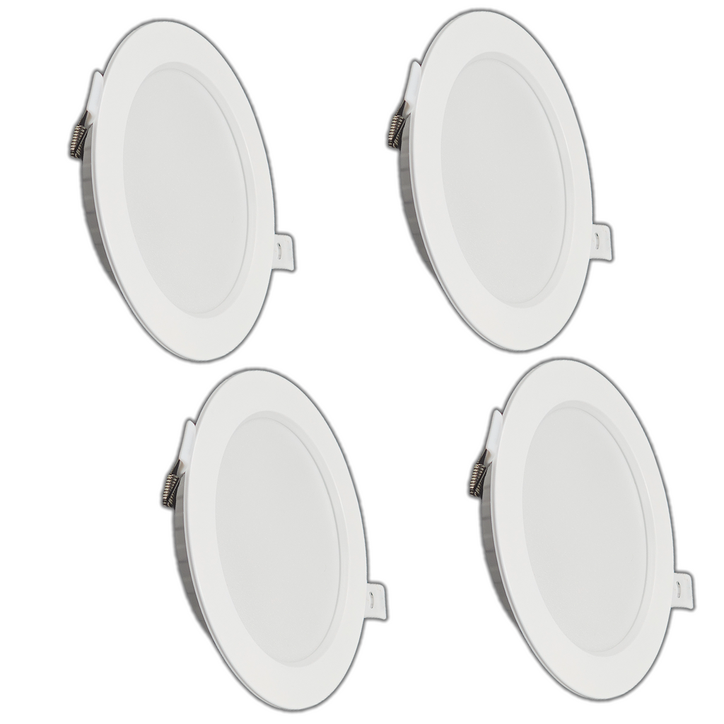 Pack de 4 downlights LED empotrables ALUMAR 6500K Blanco frío