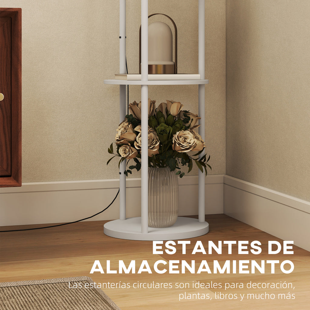Estantes de almacenamiento de la lámpara de pie