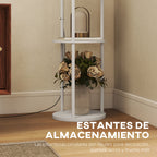 Estantes de almacenamiento de la lámpara de pie
