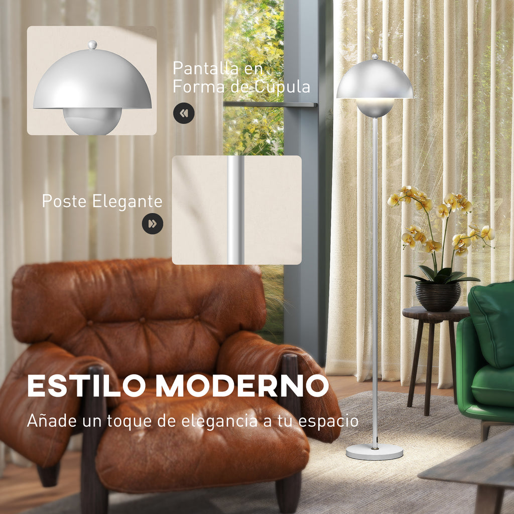 Estilo moderno de la lámpara de pie con pantalla de cuenco