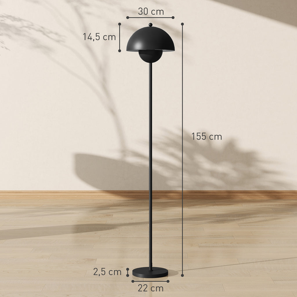 Medidas de la lámpara de pie: Ø 30 cm y 155 cm de alto