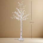 Medidas del árbol: 21 × 21 × 150 cm