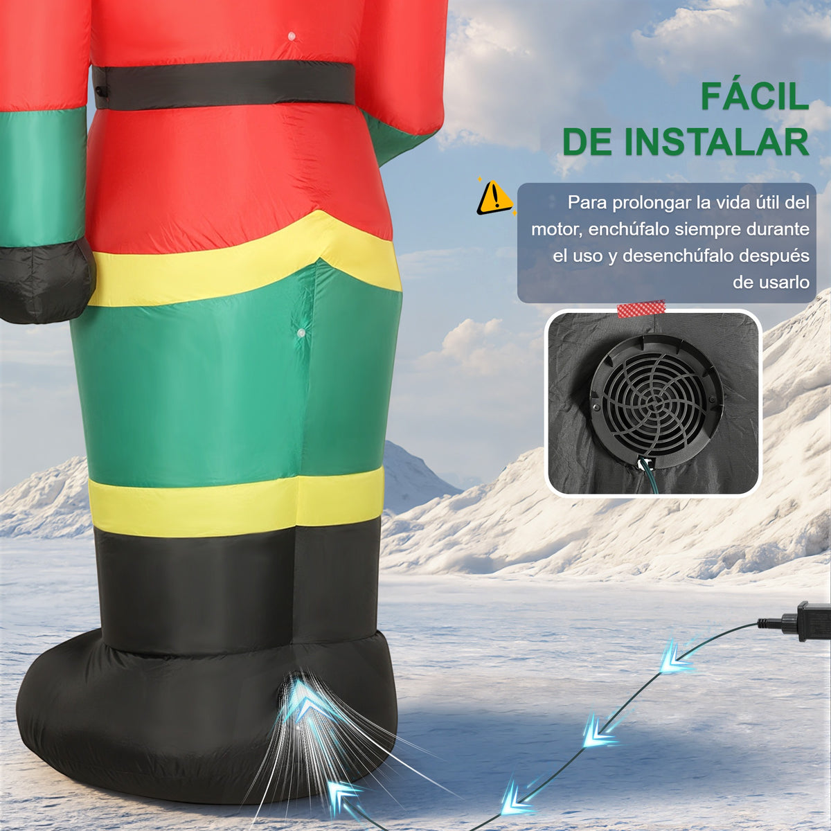 Fácil de instalar: motor del soldado cascanueces hinchable y consejo para prolongar su vida útil