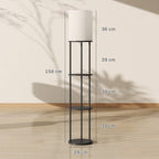 Medidas de la lámpara de pie: Ø 29 cm y 158 cm de alto