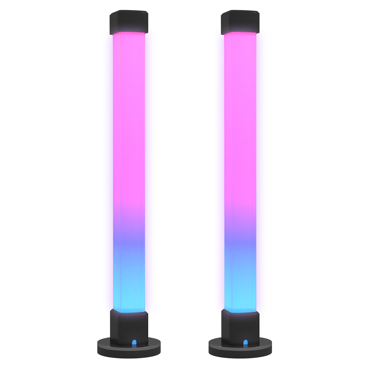 Conjunto de 2 lámparas LED de barra, vista frontal