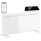 Calefactor de pared blanco de 2000 W, vista frontal