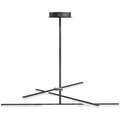 Lámpara colgante LED negra de 100 cm sobre fondo blanco