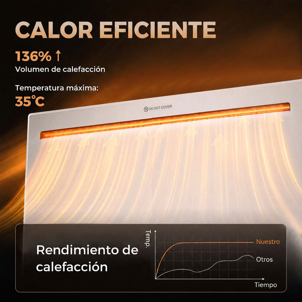 Elemento calefactor de aluminio en forma de X
