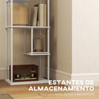 Estantes asimétricos para almacenar y exhibir objetos