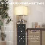 Mando a distancia de la lámpara de pie