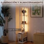 Lámpara 3 en 1: iluminación, almacenaje y decoración