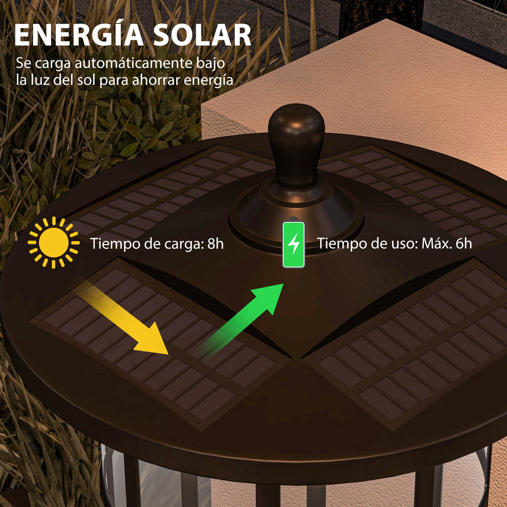 Carga de 8 horas y hasta 6 horas de luz