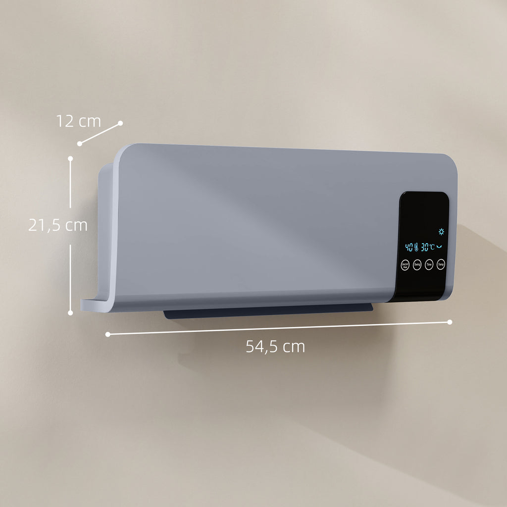Medidas del calefactor: 54,5 × 12 × 21,5 cm