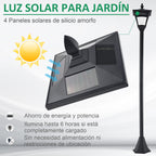 Diseño elegante de farola para el jardín
