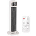 Calefactor de torre cerámico PTC de 2000 W blanco sobre fondo blanco