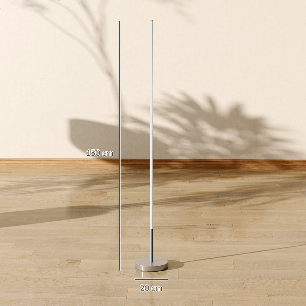 Medidas de la lámpara de pie LED: 150 cm de alto y base de 20 cm de diámetro